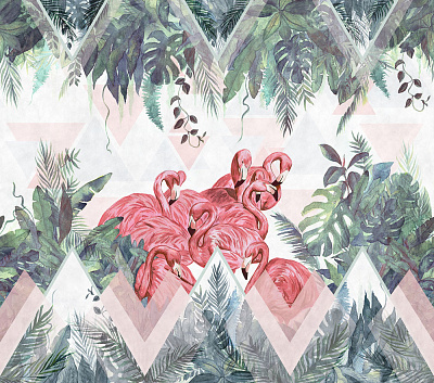 Фотообои FLAMINGO 1, FAUNA, Factura Фотообои FLAMINGO 1, FAUNA, Factura
